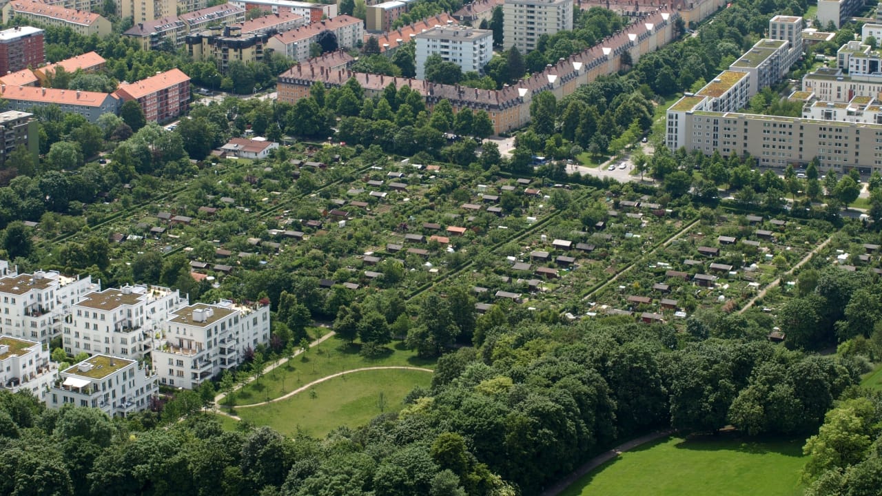 Kleingartenanlage am Ackermannbogen Schwabing München