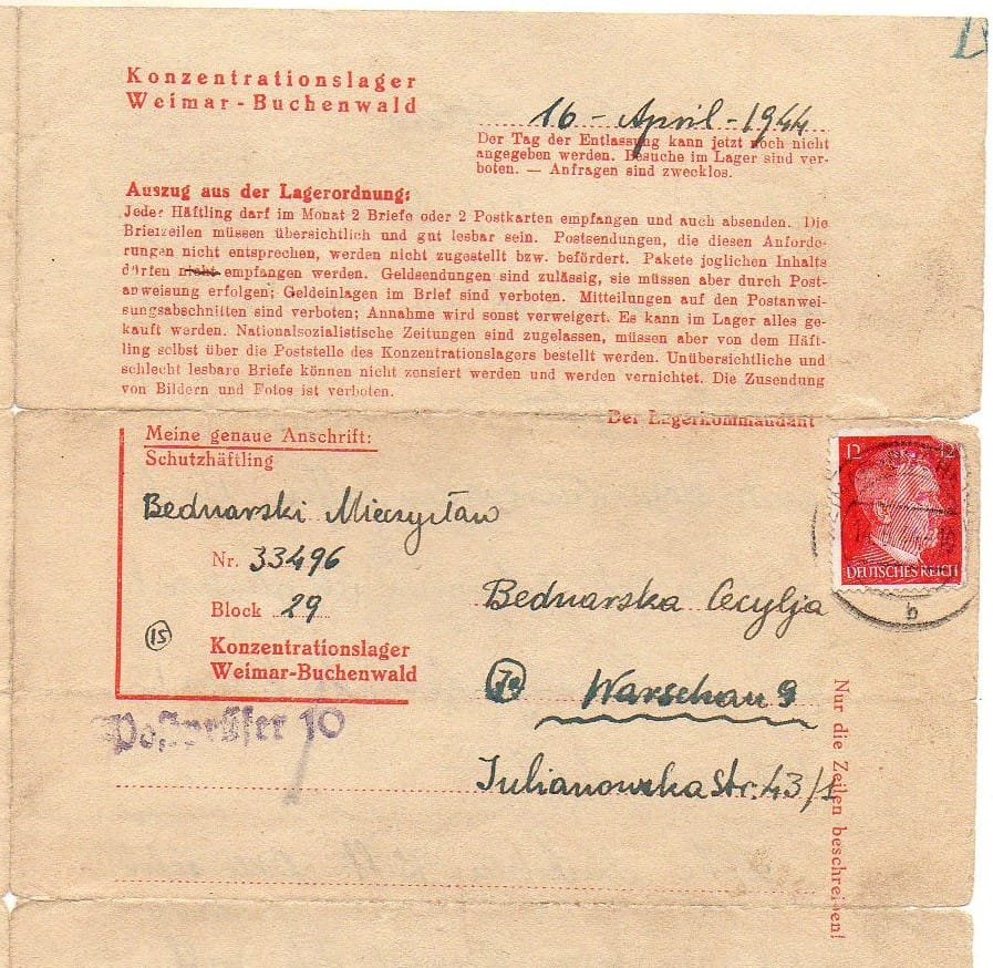 3 lettera da Buchenwald