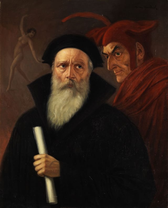 Anton Kaulbach Faust und Mephisto