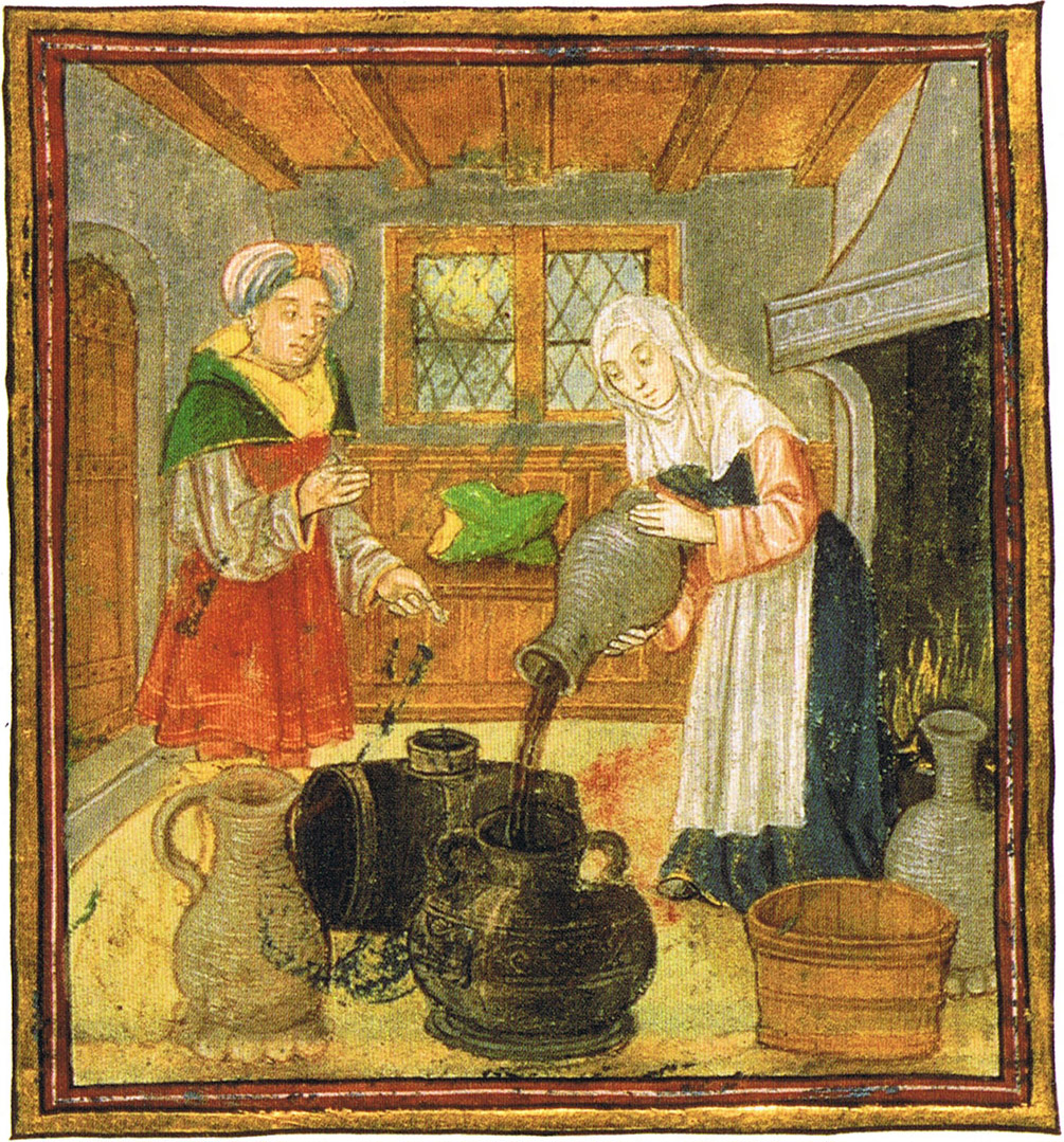 Medieval wine conservation